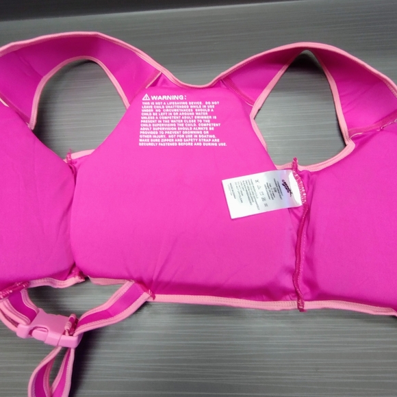 Cabana Sports Child's Trainer Swim Vest Size Small Age 3-4 w/Zippered Front - Picture 4 of 12